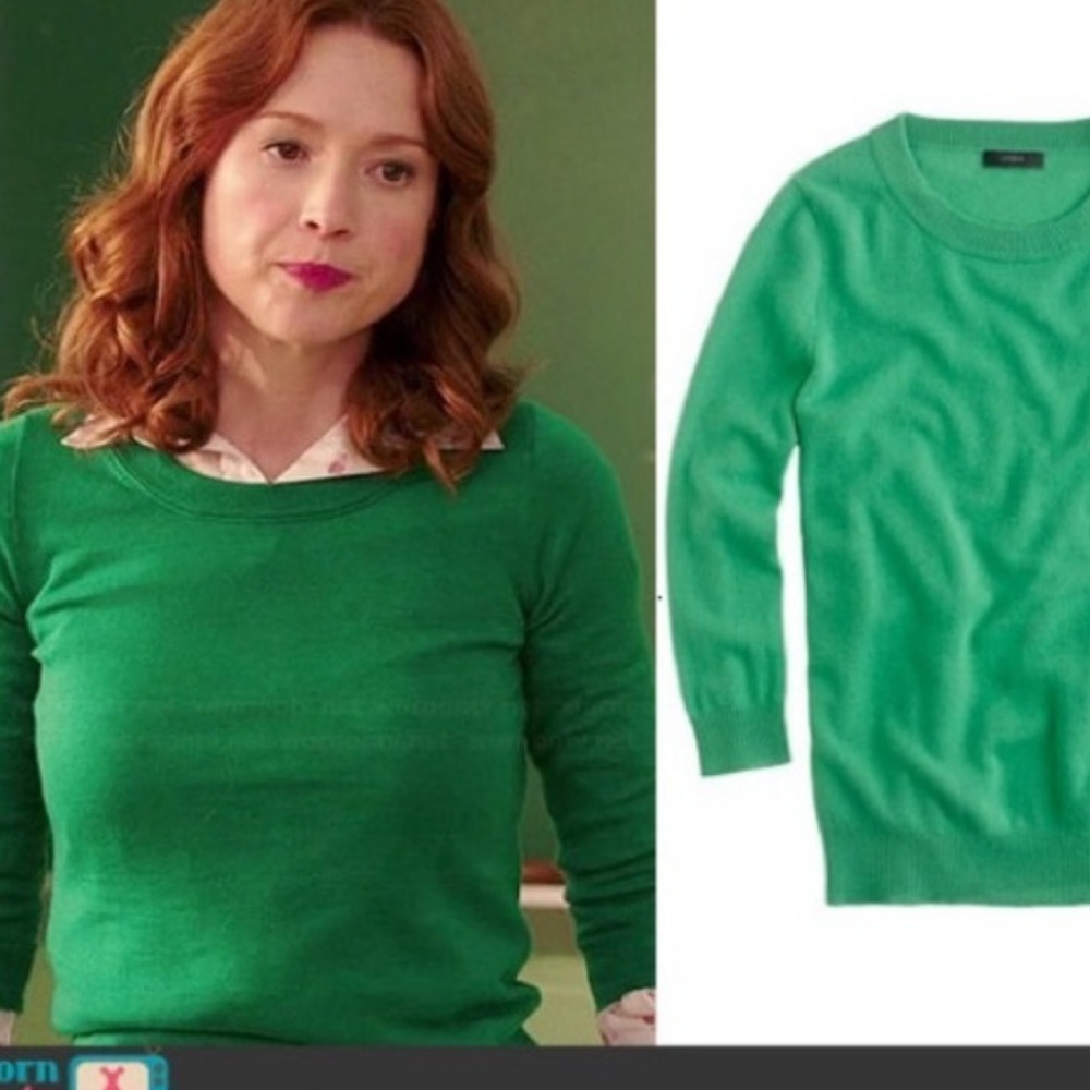 JCrew Green Marino wool